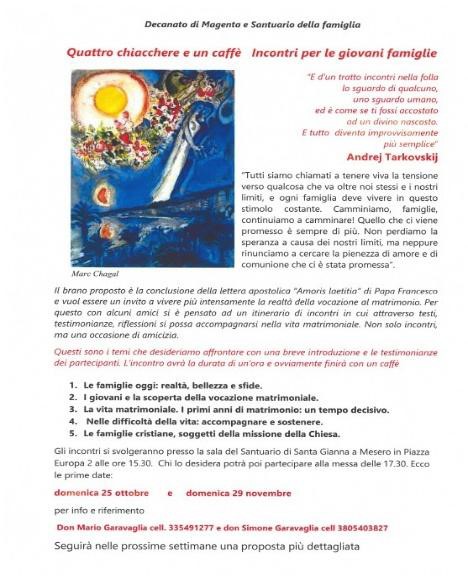 Incontri giovane famigle 2026