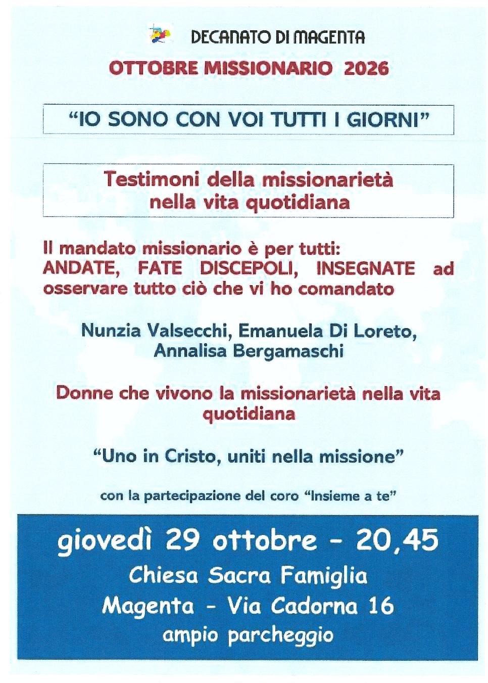 Ottobre missionario 2026